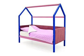 Кровать-домик в детскую «Svogen синий-лаванда» мягкая в Новосибирске - предосмотр