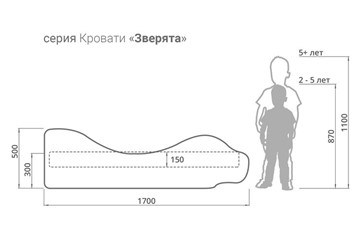 Кровать детская Заяц-Морячок в Новосибирске - предосмотр 2