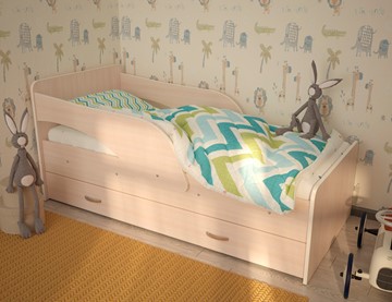Детская кровать Максимка, цвет Млечный дуб в Новосибирске - предосмотр