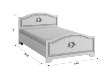 Кровать подростковая Алиса 1,2х2,0 в Новосибирске - предосмотр 2