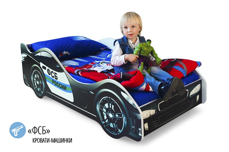 Детская кровать-машина ФСБ в Новосибирске - изображение 1