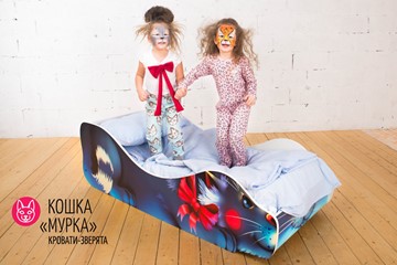 Детская кровать Кошка-Мурка в Новосибирске - предосмотр 1