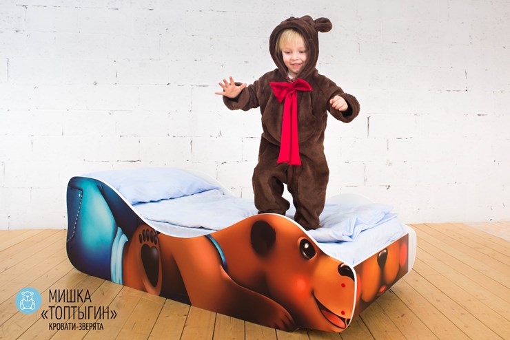 Детская кровать-зверёнок Мишка-Топотыгин в Новосибирске - изображение 1