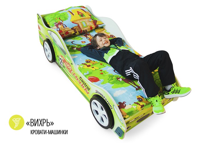 Кровать-машина в детскую Вихрь в Новосибирске - изображение 1