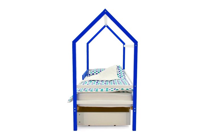 Детская кровать-домик Svogen сине-белый в Новосибирске - изображение 5