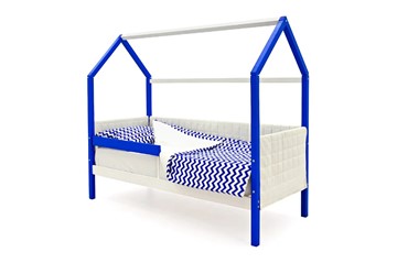 Детская кровать-домик «Svogen сине-белый» мягкая в Новосибирске - предосмотр 2
