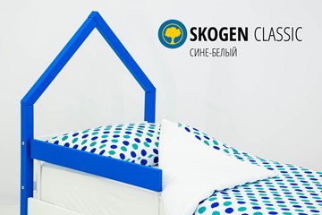 Детская кровать-домик мини Skogen сине-белый в Новосибирске - предосмотр 3