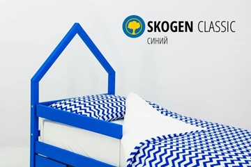 Кровать-домик детская мини Skogen синия в Новосибирске - предосмотр 3