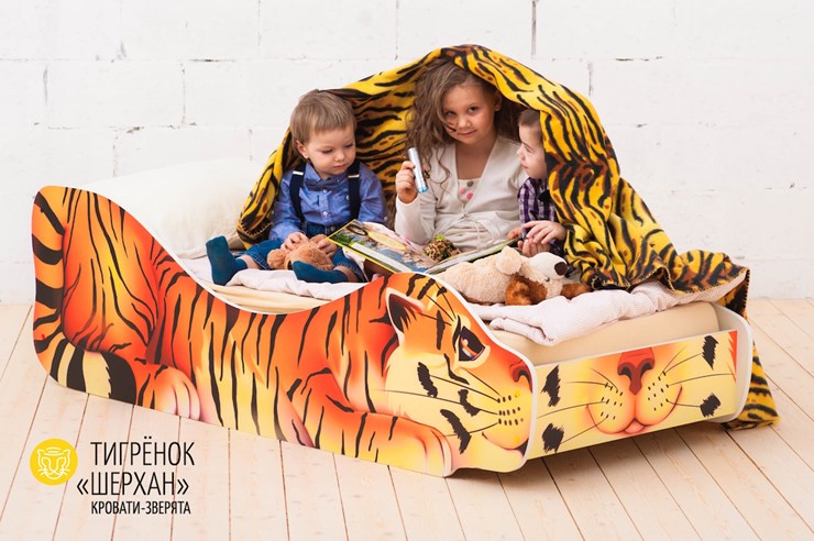 Детская кровать-зверенок Тигренок-Шерхан в Новосибирске - изображение 1