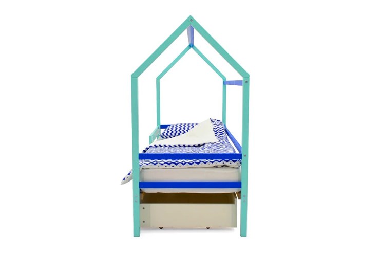 Кровать-домик Svogen синий-мятный в Новосибирске - изображение 5