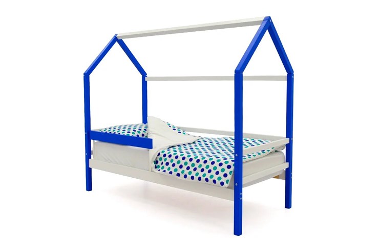 Детская кровать-домик Svogen сине-белый в Новосибирске - изображение 2