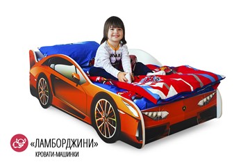 Кровать-машина детская Lamborghini в Новосибирске - предосмотр 1