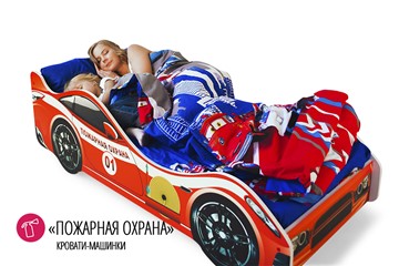 Кровать-машина детская Пожарная охрана в Новосибирске - предосмотр 1