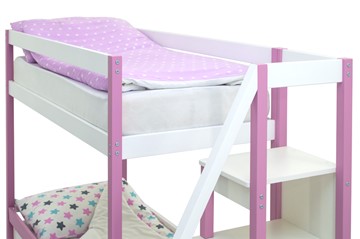 Двухэтажная детская кровать Svogen лаванда-белый в Новосибирске - предосмотр 10