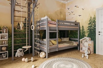 Кровать в детскую Джуниор двухъярусная (Антрацит) в Новосибирске - предосмотр 2
