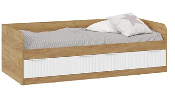 Кроватка Хилтон Тип 1 900 (Дуб Крафт Золотой/Белый матовый) в Бердске