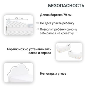 Детская кровать Stumpa Облако "Геометрия Зигзаги" в Новосибирске - предосмотр 15