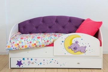 Кровать детская Звездочка с бортиком, Фиолетовый в Новосибирске - предосмотр 7