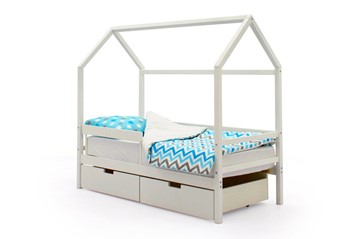 1-спальная детская кровать Svogen белый в Новосибирске