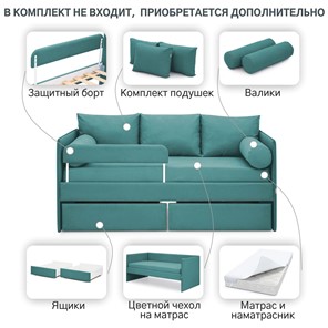 Кровать Soffal изумруд (микрошенилл) в Новосибирске - предосмотр 15