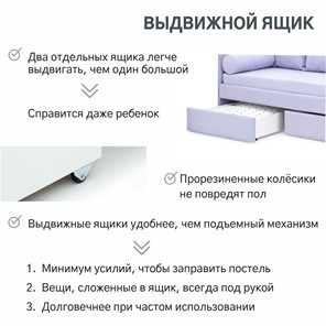Мягкая кровать Soffal нежная сирень (микрошенилл) в Новосибирске - предосмотр 22