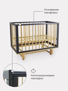 Кроватка в детскую Rant Indy маятник (арт. 766) (Серая) в Новосибирске - предосмотр 6