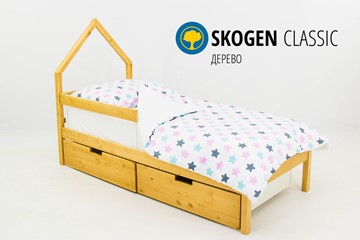 Кровать-домик детская мини Skogen дерево в Новосибирске - предосмотр
