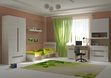 Детская спальня Палермо-Юниор, вариант 1 без вставок в Новосибирске - предосмотр
