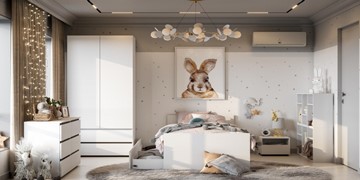 Детская спальня Токио, белый текстурный в Новосибирске