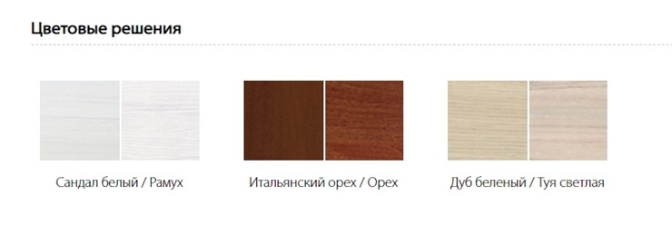 Распашной шкаф Гармония-4, 2-х створчатый, цвет Итальянский орех в Новосибирске - изображение 1