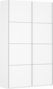 Шкаф 2-х дверный Прайм (ДСП/ДСП) 1600x570x2300, белый снег в Новосибирске - предосмотр