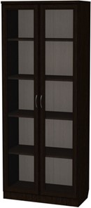 Шкаф со стеклянными дверцами 218, цвет Венге в Бердске