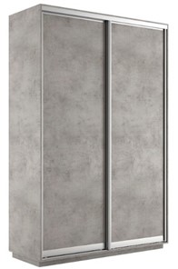 Шкаф 2-дверный Экспресс (ДСП) 1400х450х2200, бетон в Новосибирске