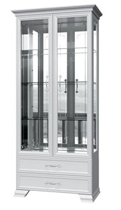 Шкаф-витрина Грация ШР-2, белый, 4 стекла в Новосибирске