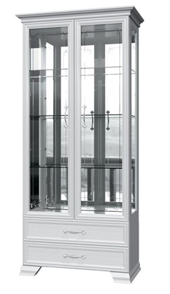 Шкаф-витрина Грация ШР-2, белый, 4 стекла в Новосибирске - изображение