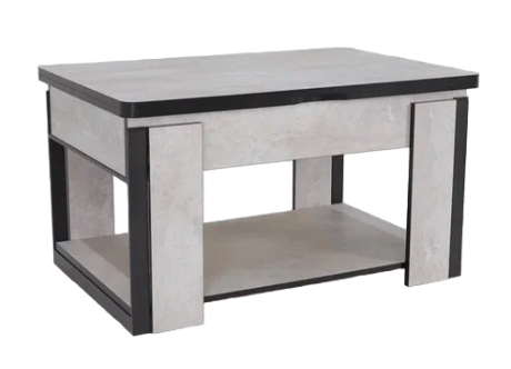 Складной стол-трансформер Дэнс, цемент светлый в Бердске - изображение