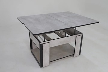 Складной стол-трансформер Дэнс, цемент светлый в Бердске - предосмотр 5