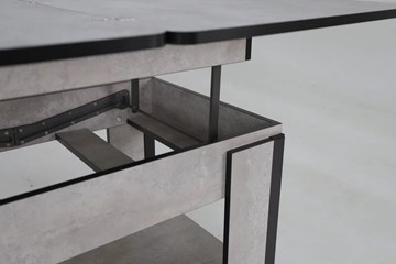 Складной стол-трансформер Дэнс, цемент светлый в Бердске - предосмотр 6
