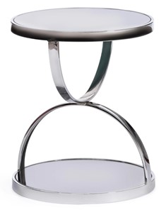 Кофейный столик GROTTO (mod. 9157) металл/дымчатое стекло, 42х42х50, хром в Бердске