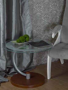 Стеклянный столик Дуэт 13Н (металлик средне-коричневый) в Новосибирске - предосмотр 2