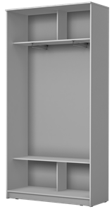 Шкаф 2-х створчатый Хит-22-4-12/2-22 с цветным стеклом, темно-серый 073, Венге в Новосибирске - предосмотр 1