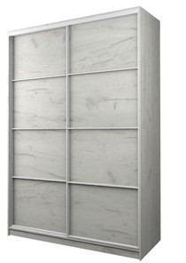 Шкаф 2-х дверный MAX МШ-23-6-16-11, Профиль Белый/Цвет Дуб крафт белый в Новосибирске