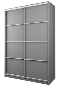 Шкаф 2-х дверный MAX МШ-23-6-16-11, Профиль Белый/Цвет Серый в Новосибирске