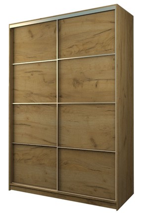 Шкаф 2-х дверный MAX МШ-23-6-16-11, Профиль Золото/Цвет Дуб крафт золотой в Новосибирске - изображение