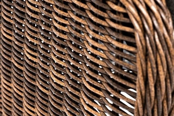 Плетеный пуф Толедо цвет коричневый Артикул: YH-S4543W-2 brown в Новосибирске - изображение 5