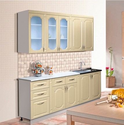 Кухонный гарнитур Классика 2000, цвет Дуб беленый в Новосибирске - изображение