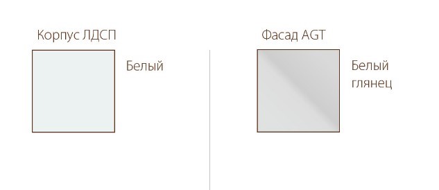 Гарнитур Бостон, белый/белый глянец в Новосибирске - изображение 3