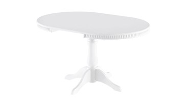 Кухонный стол раскладной Орландо Т1, цвет Белый матовый (Б-111.02.1) в Новосибирске - предосмотр 1