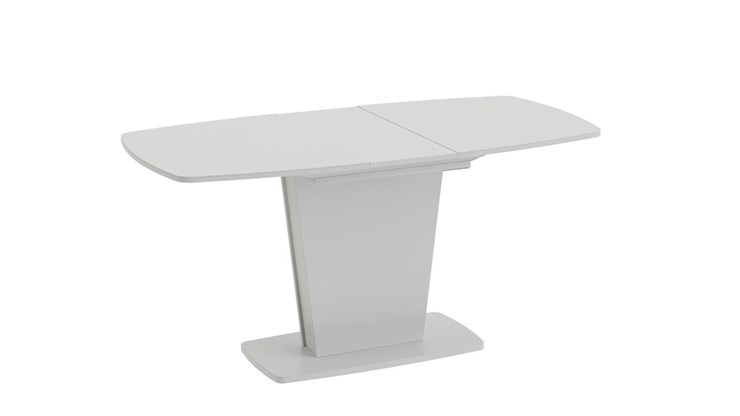 Кухонный стол раздвижной Честер тип 2, цвет Белый/Стекло белый глянец в Новосибирске - изображение 1