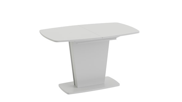Кухонный стол раздвижной Честер тип 2, цвет Белый/Стекло белый глянец в Новосибирске - изображение